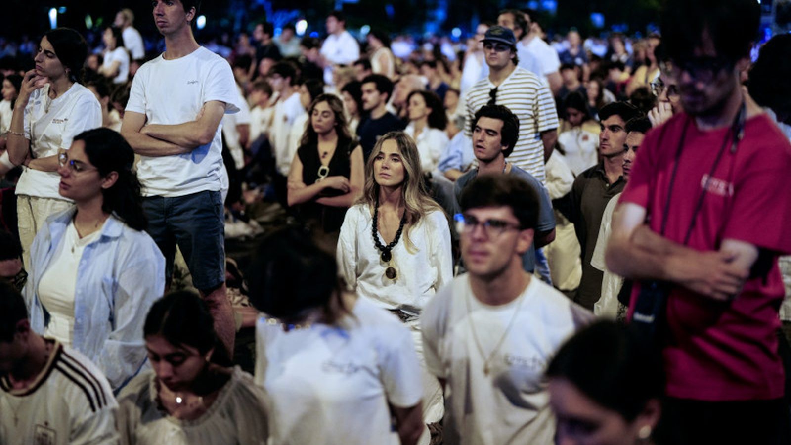 León XIV en la Vigilia con los jóvenes en Madrid. Junio 2026.