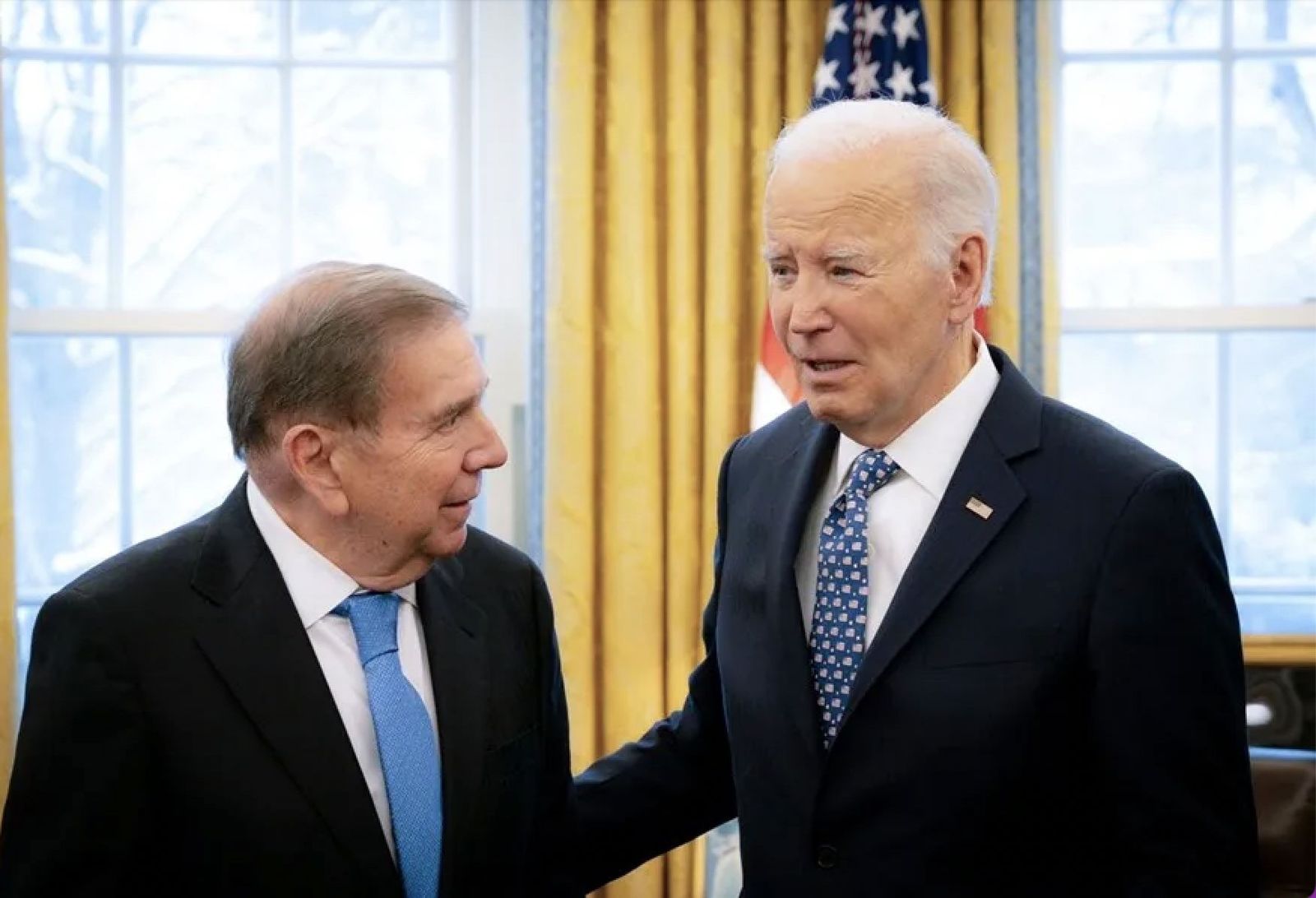 Edmundo González y Joe Biden