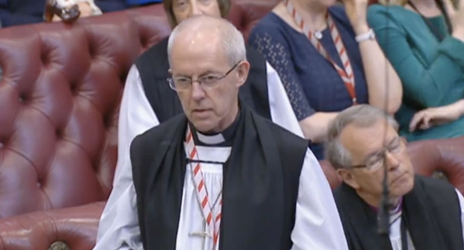 Welby, durante su intervención en la Cámara de los Lores