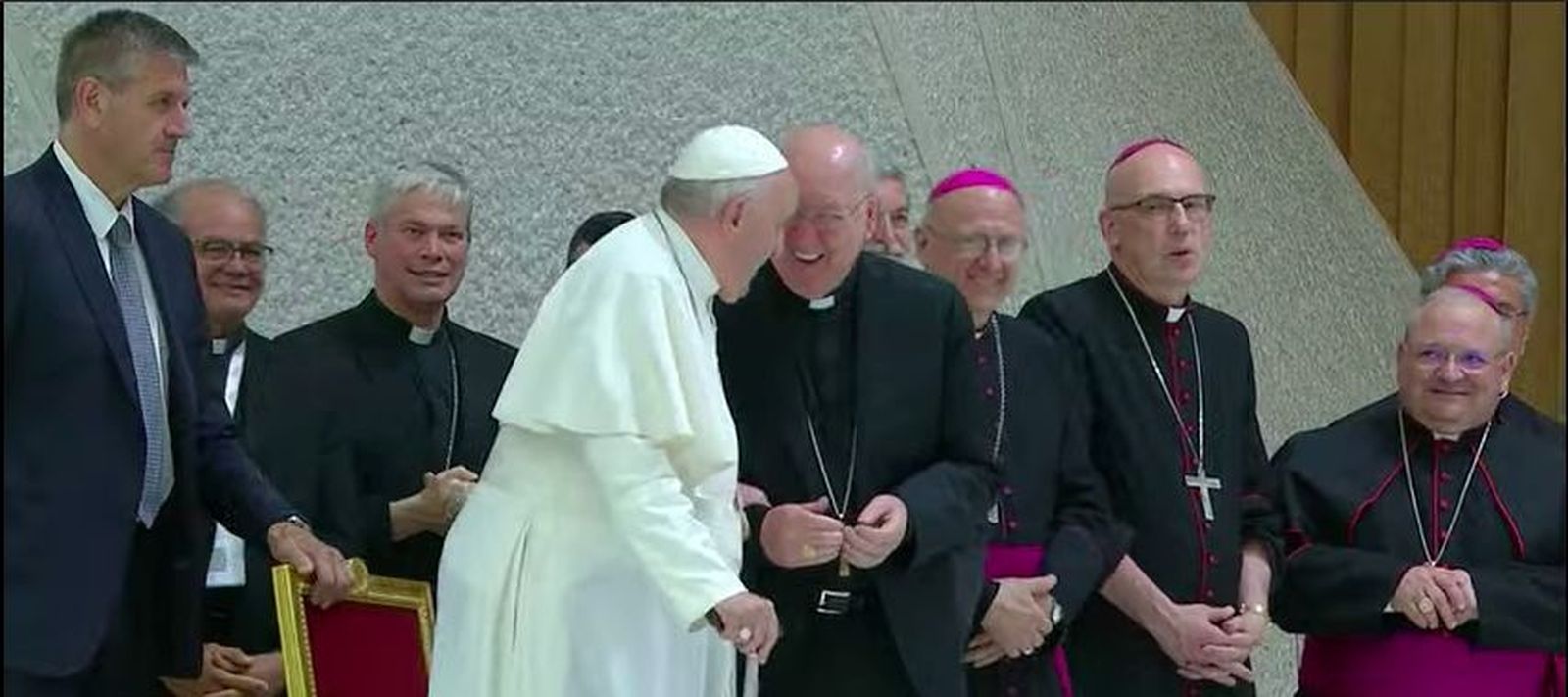 Francisco, con Farrell y obispos amigos del Camino