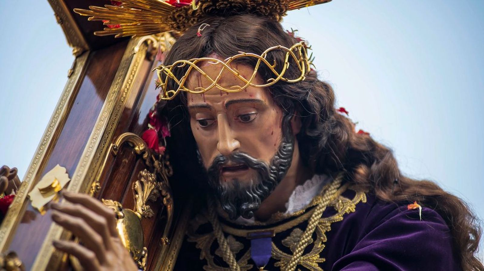 La imagen de 'el Abuelo', el Nazareno de Jaén, también Señor de la lluvia