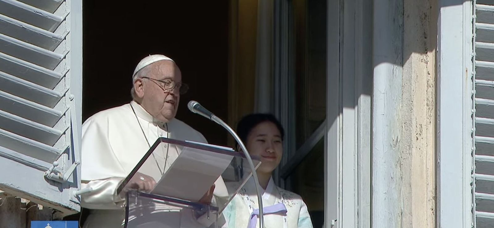 Francisco, con los jóvenes de Corea del Sur