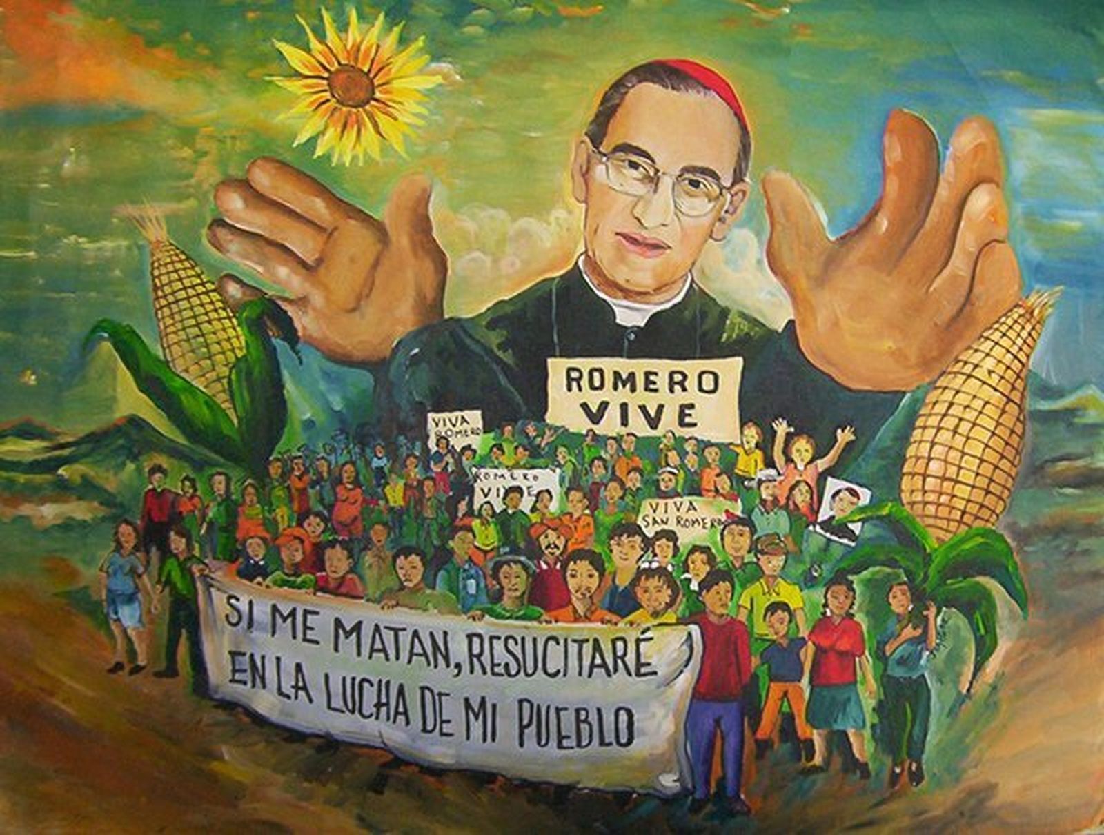 Mural del beato Óscar Romero