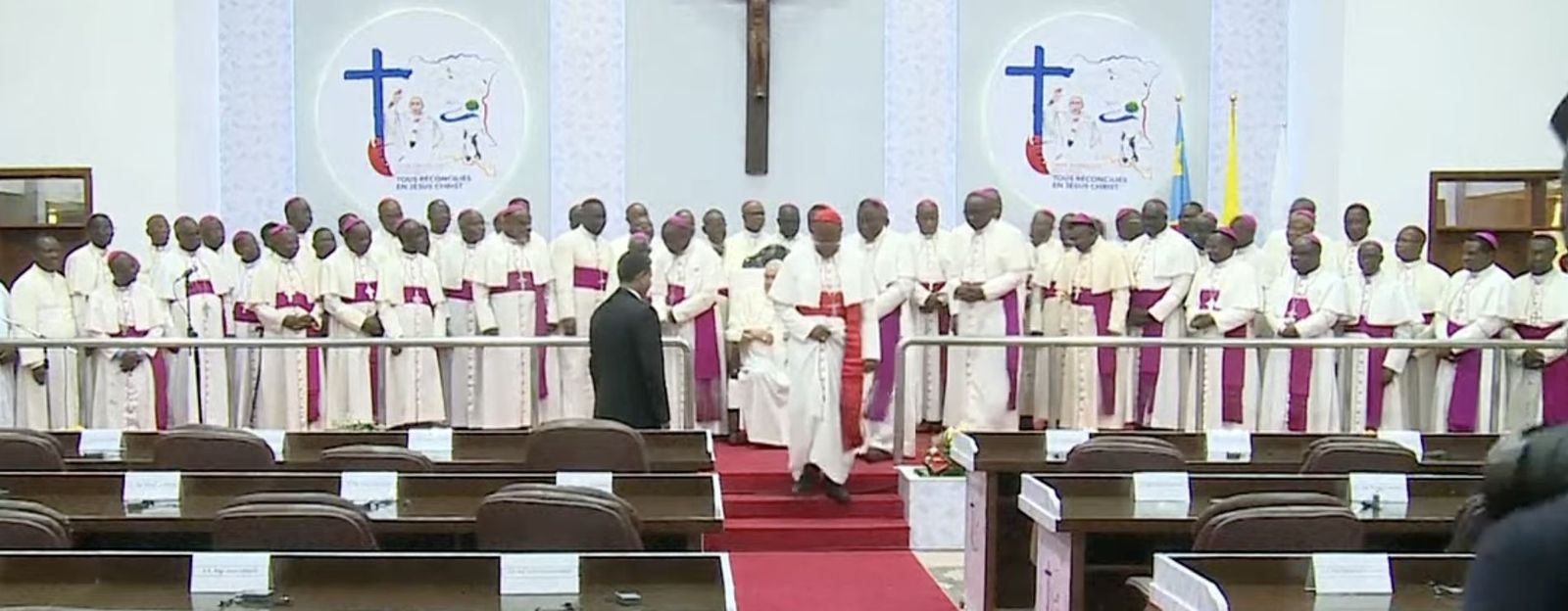 Papa y obispos del Congo