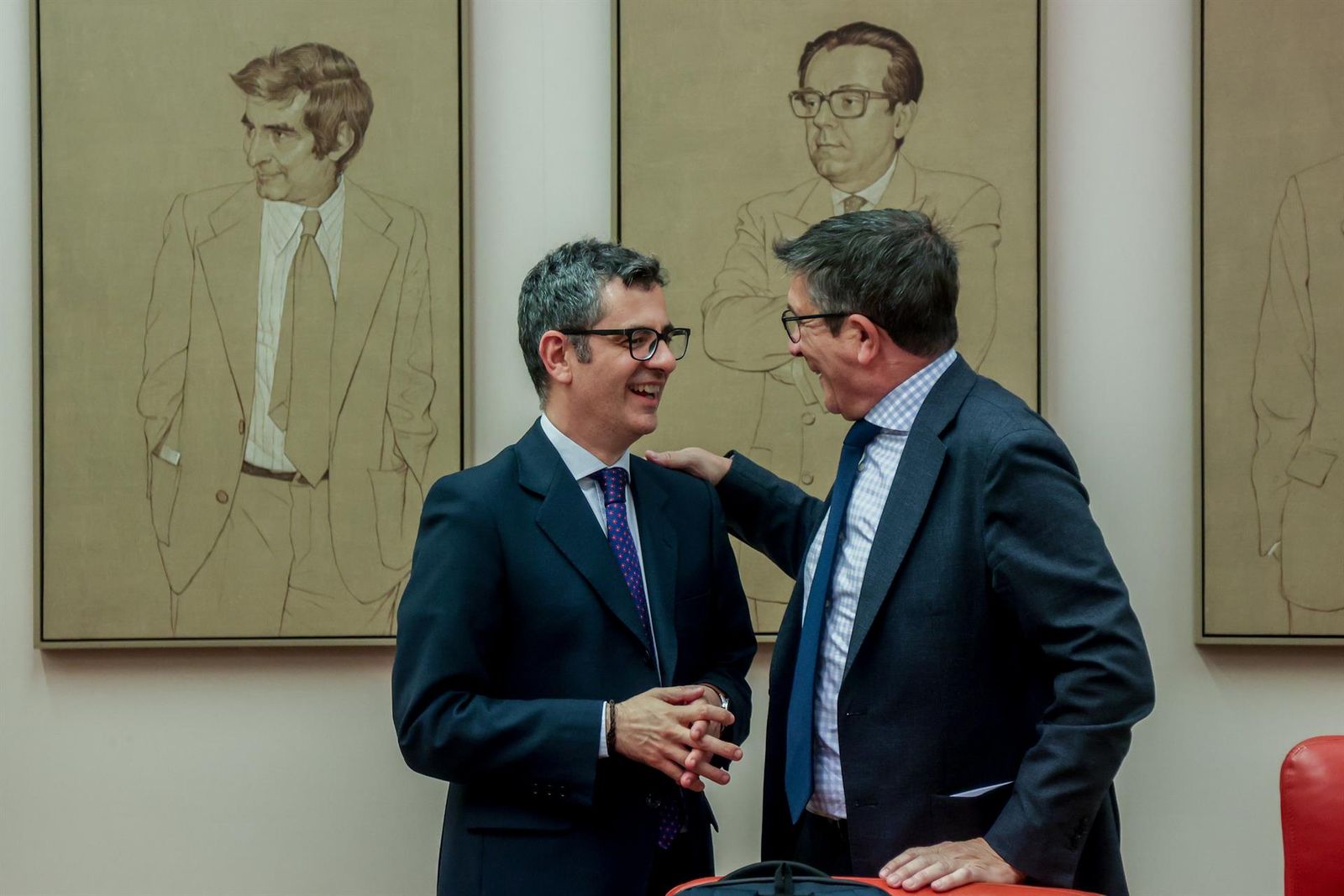 Félix Bolaños y Patxi López