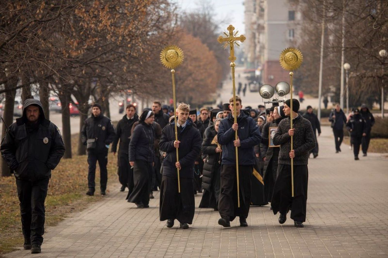 Peregrinación de sacerdotes y religiosos ucranianos en Zaporiyia