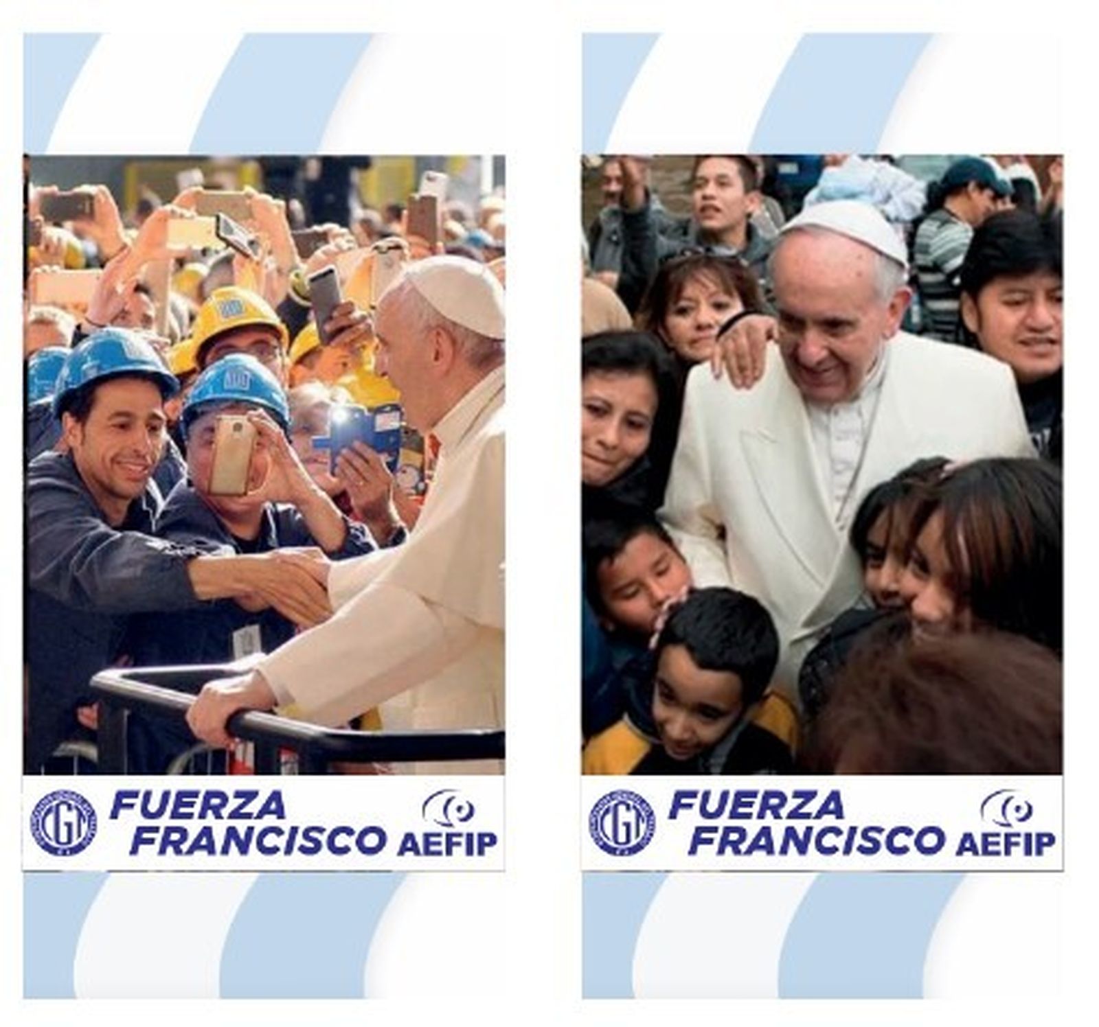 "¡Fuerza Francisco!": los trabajadores argentinos, con el Papa