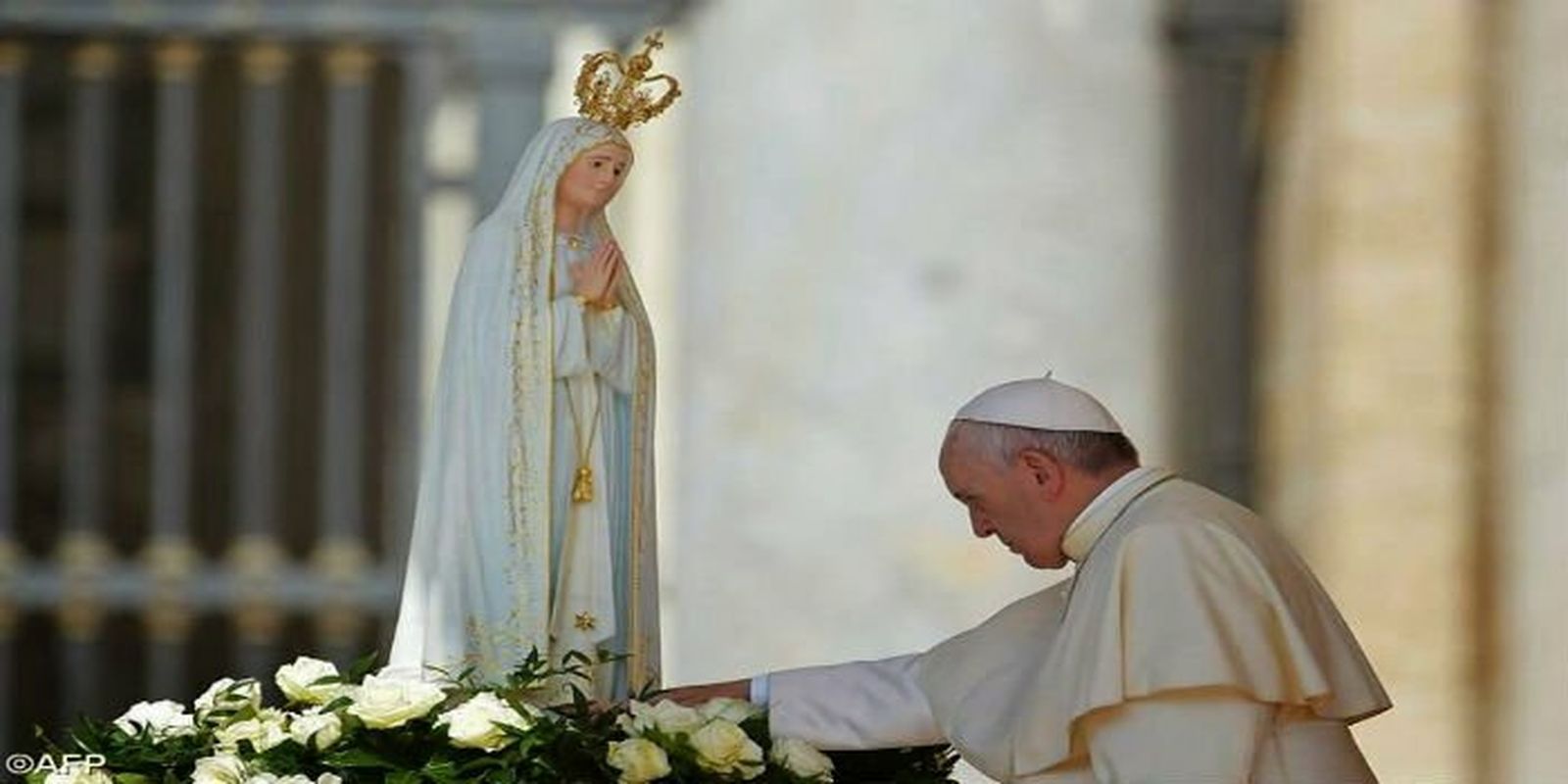 Bergoglio y la virgen de Fátima