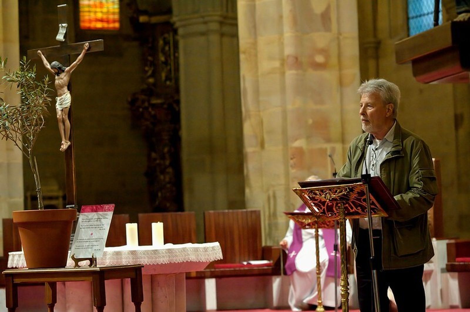 Joseba Imanol Ibarra durante la lectura de su testimonio