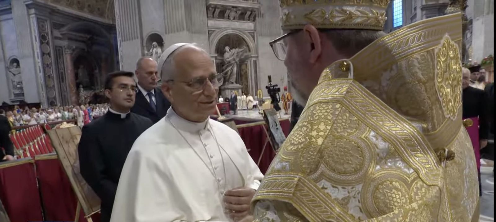 El Papa, con Shevchuk