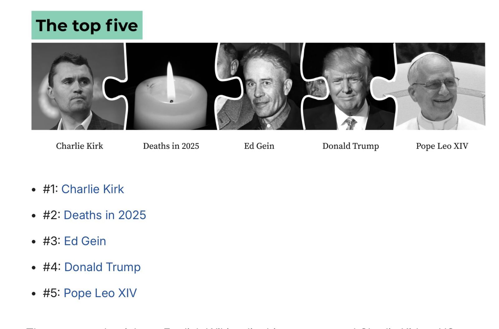El ranking de Wikipedia