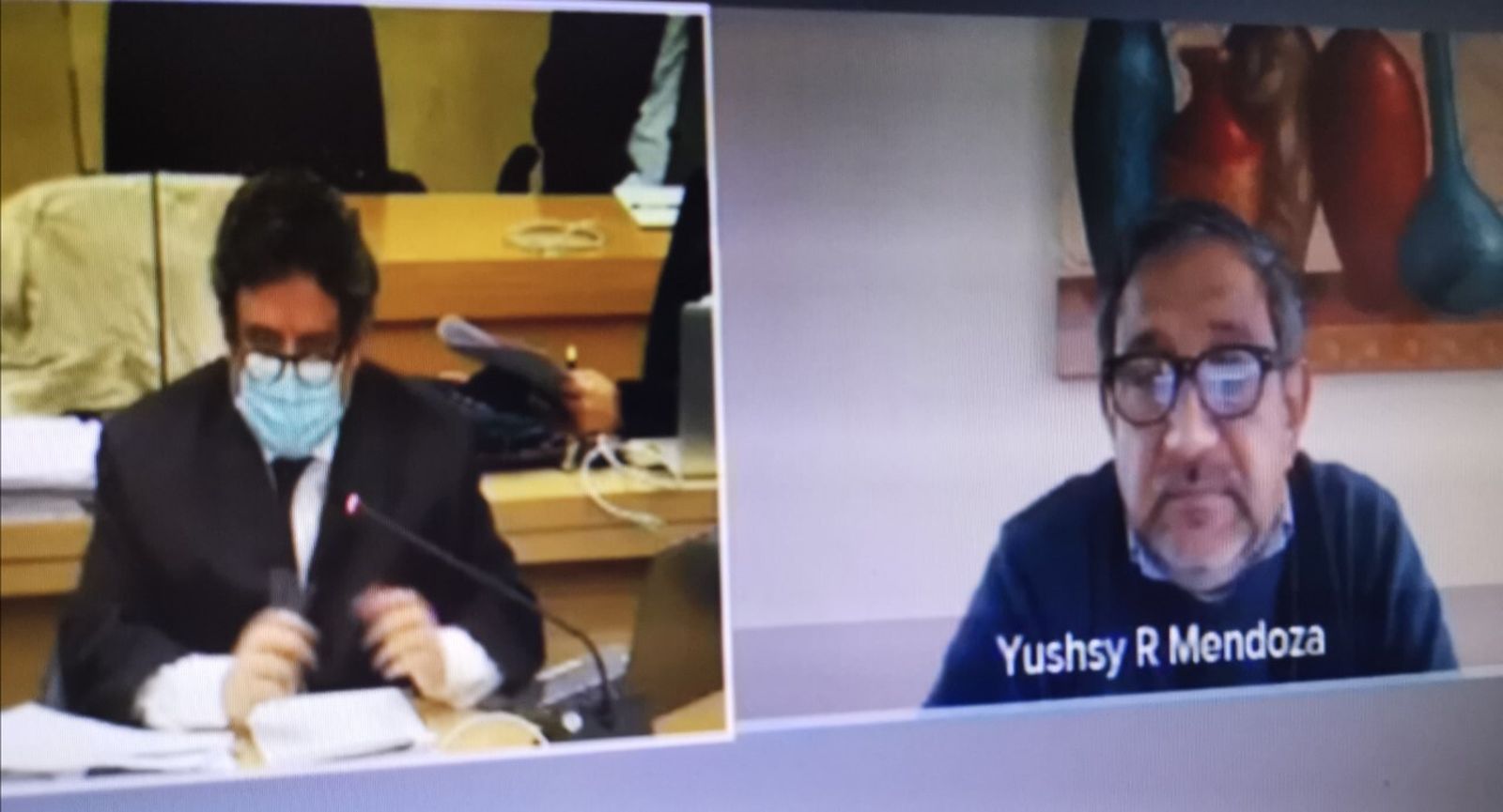 Teniente mendoza, testigo de cargo.