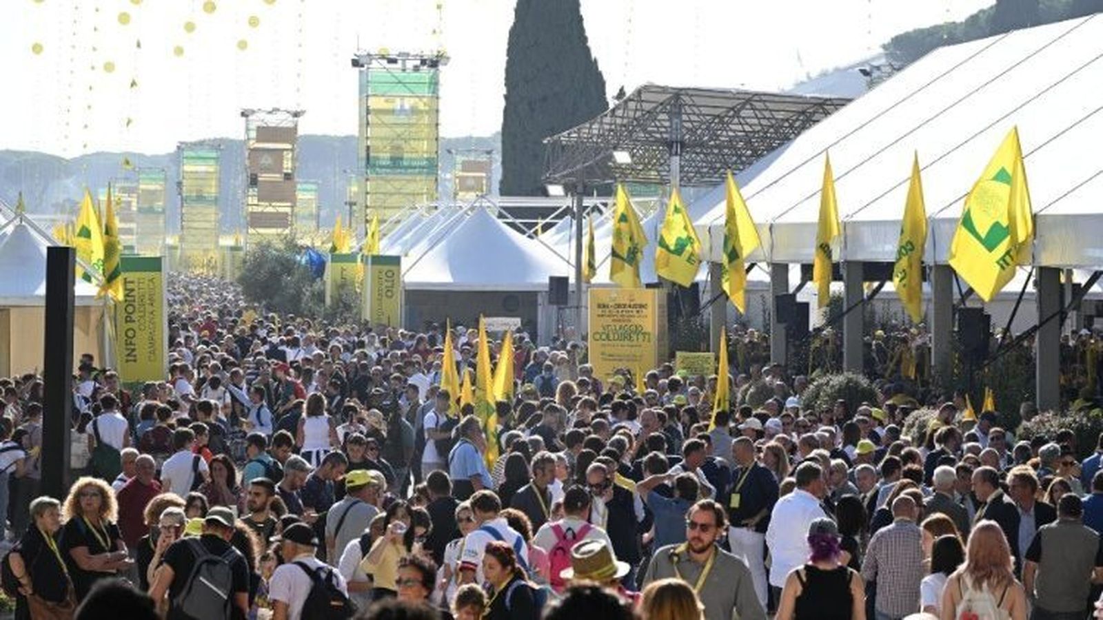 Fiesta de la Federación de productores agrícolas italiano