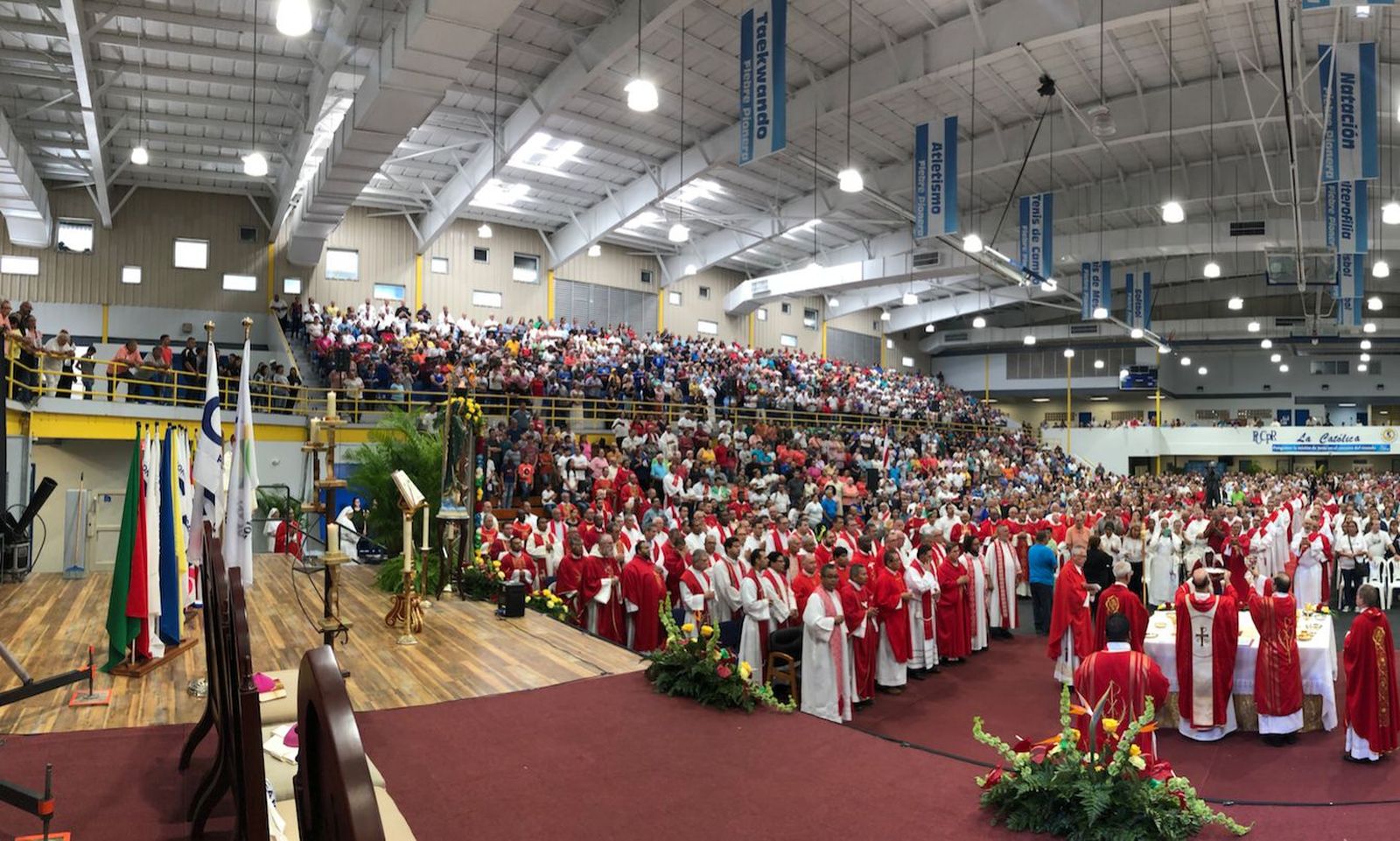 Panorámica del lanzamiento del CAM6 Puerto Rico