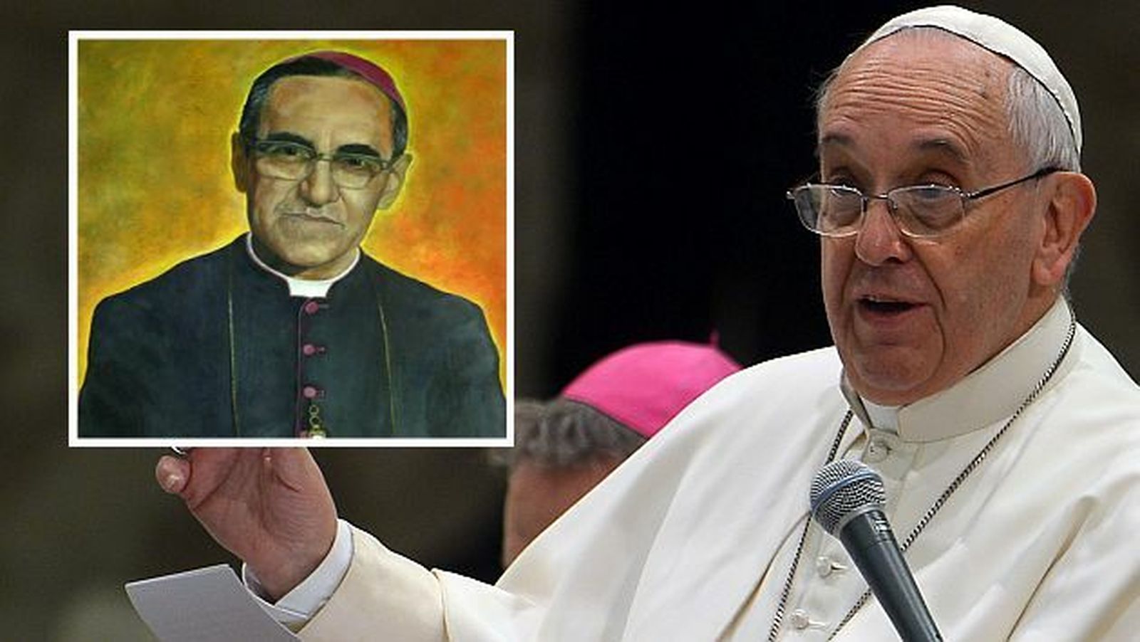 Francisco reconoce a Romero