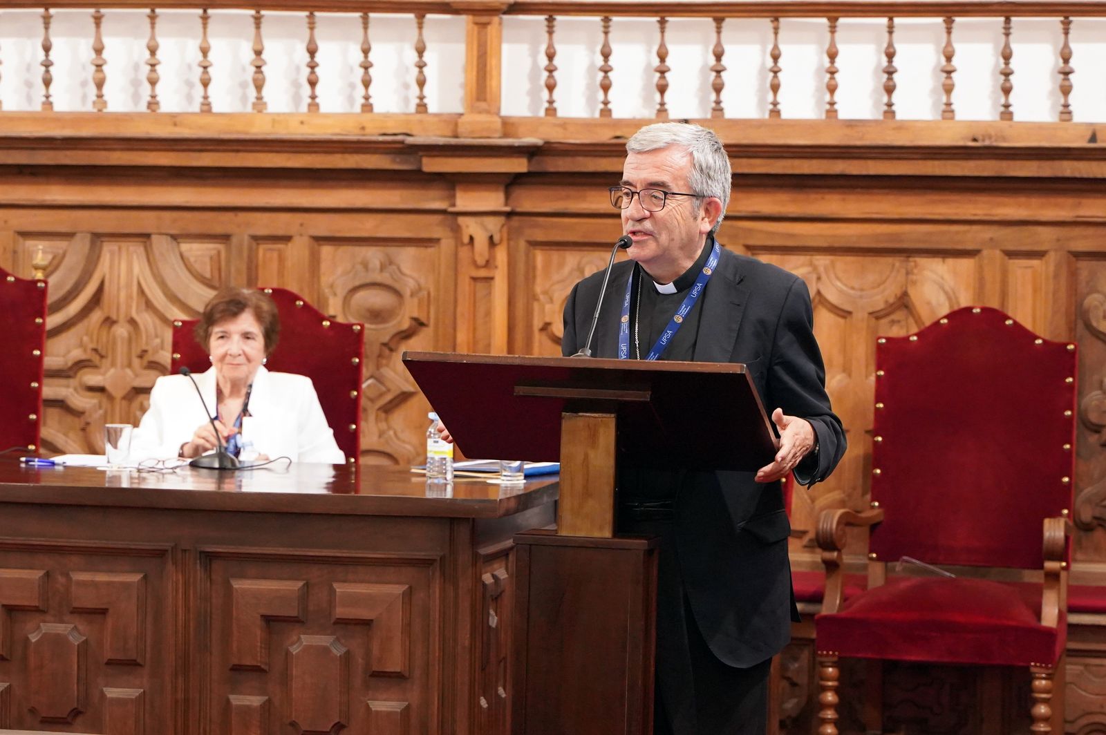 Argüello, durante la exposición de su ponencia