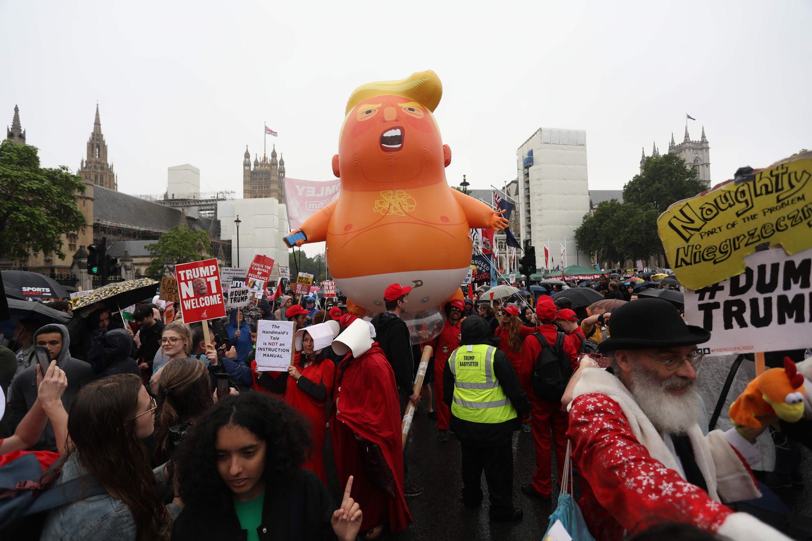 Protesta contra Trump esta semana en el Reino Unido
