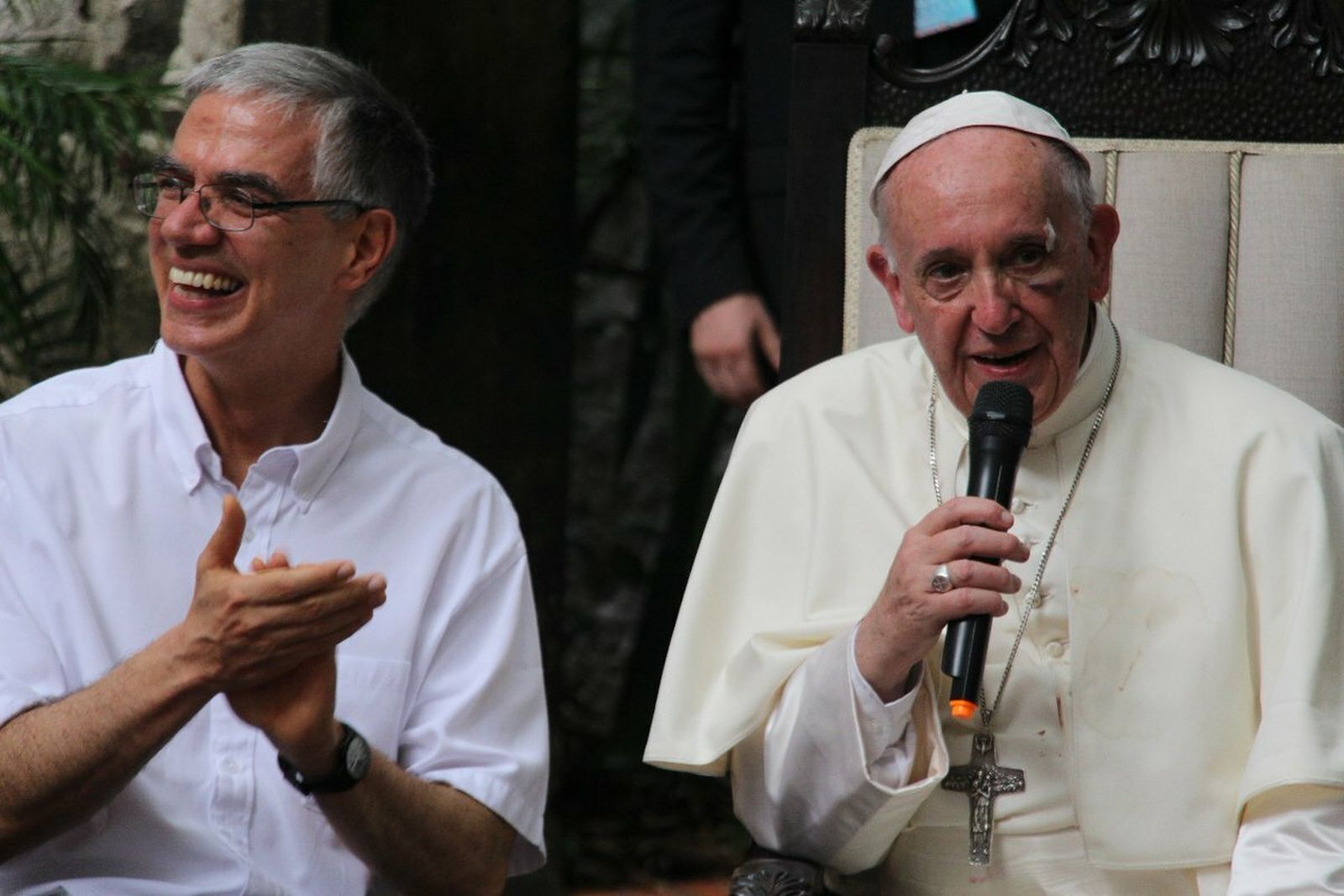 El Papa, con el provincial jesuita