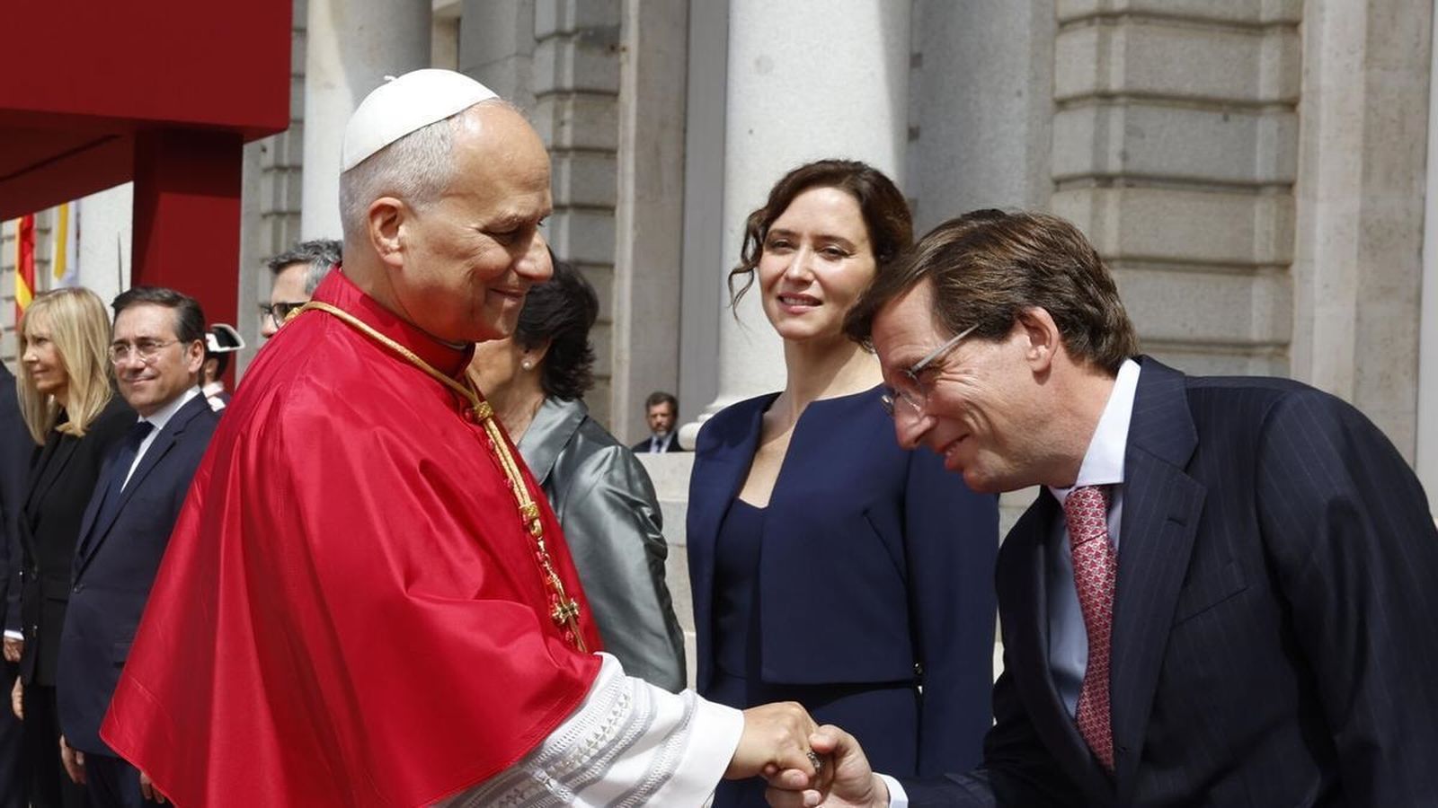 Ayuso y Almeida con el papa