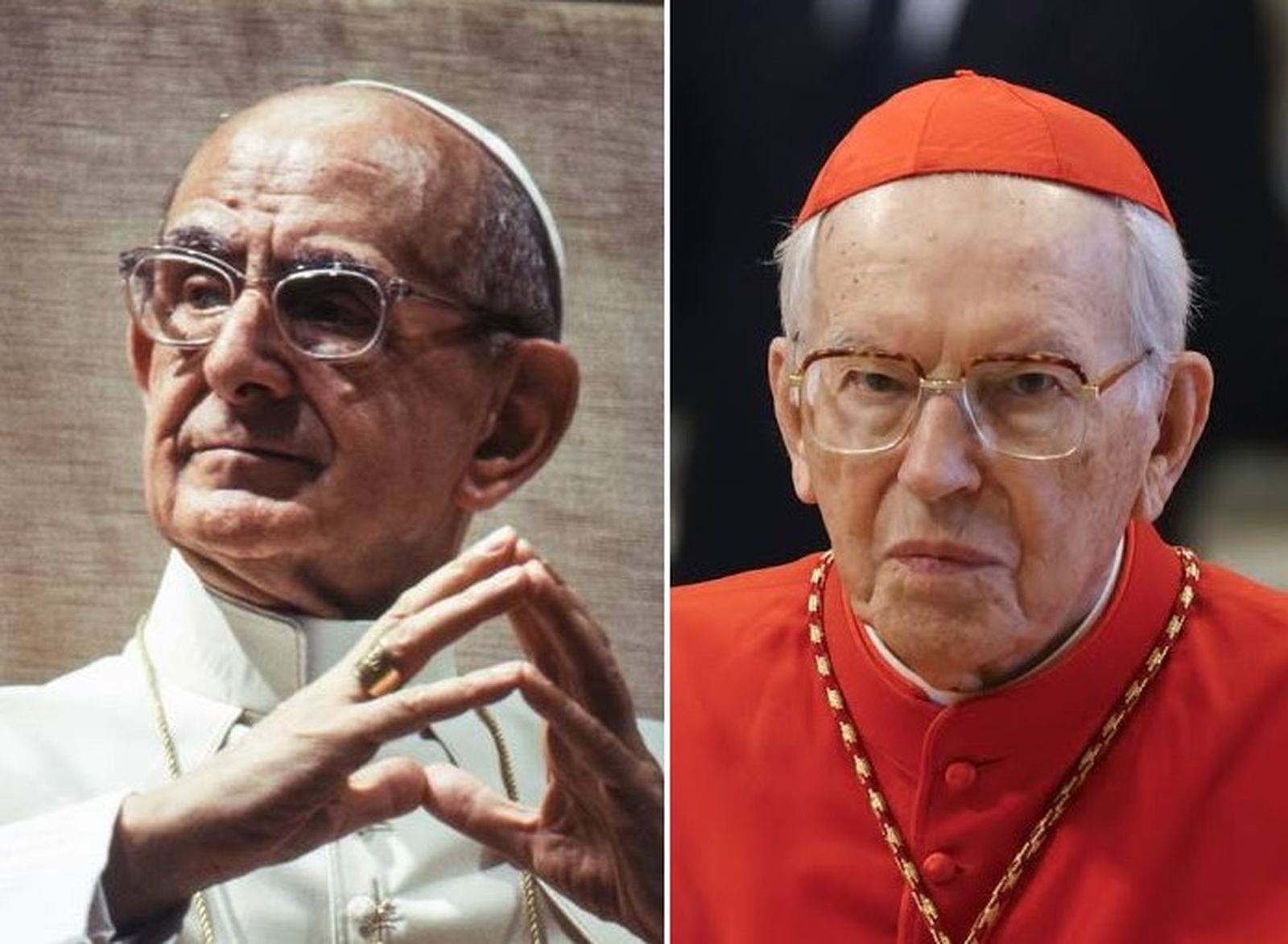 Pablo VI y el cardenal Re