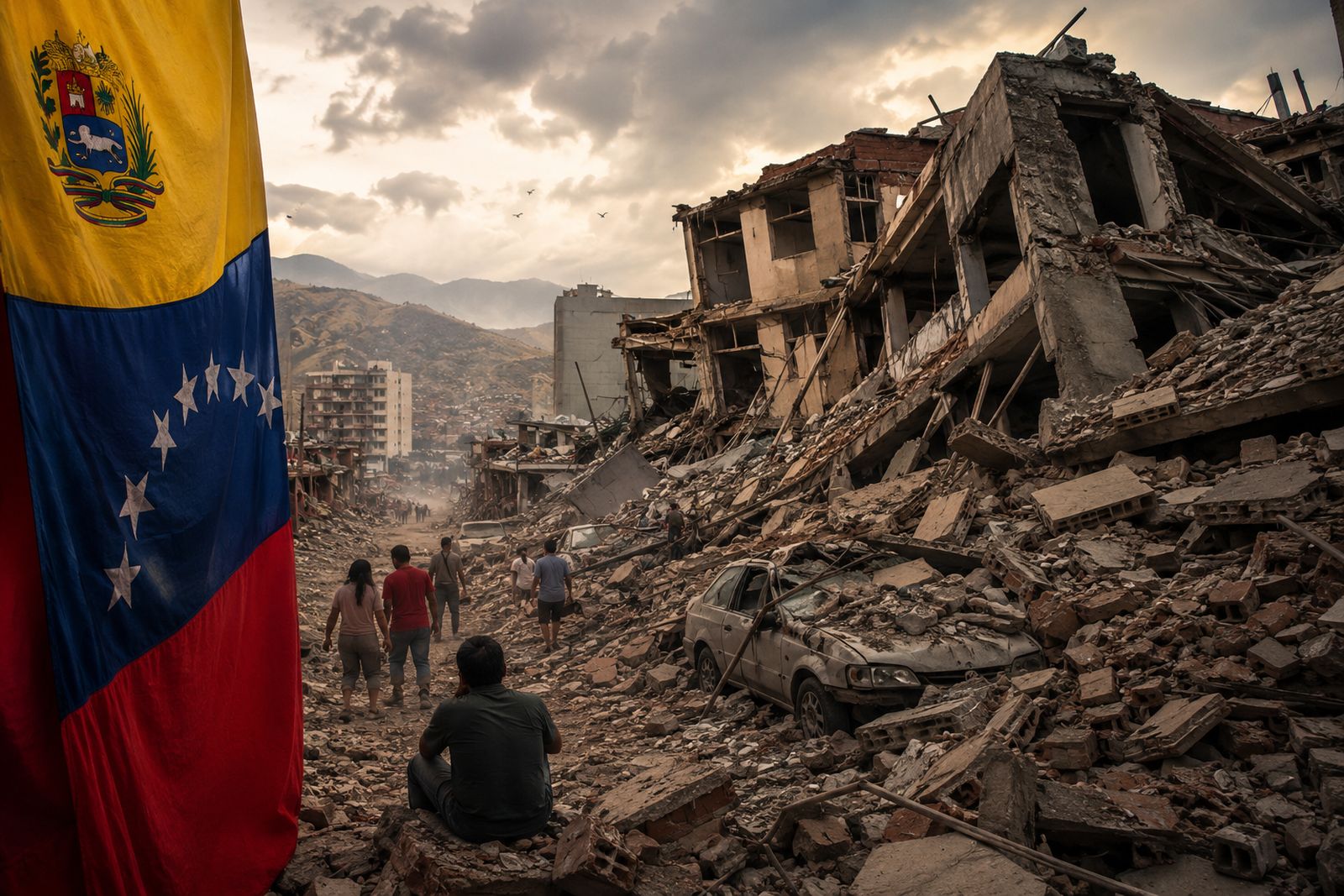 Devastación en Venezuela (OpenAI ChatGPT)