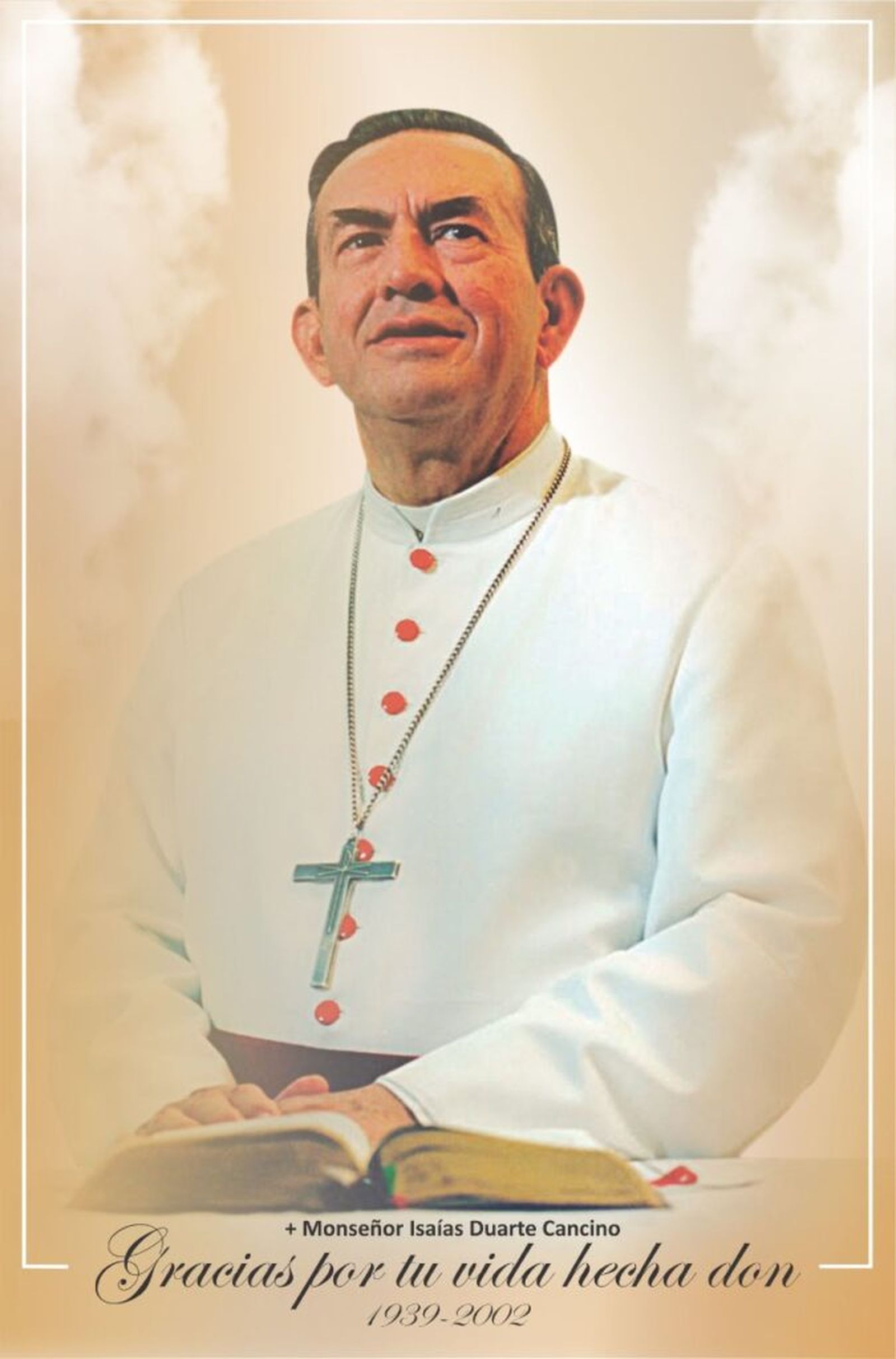 afiche monseñor Isaias Duarte Cancino