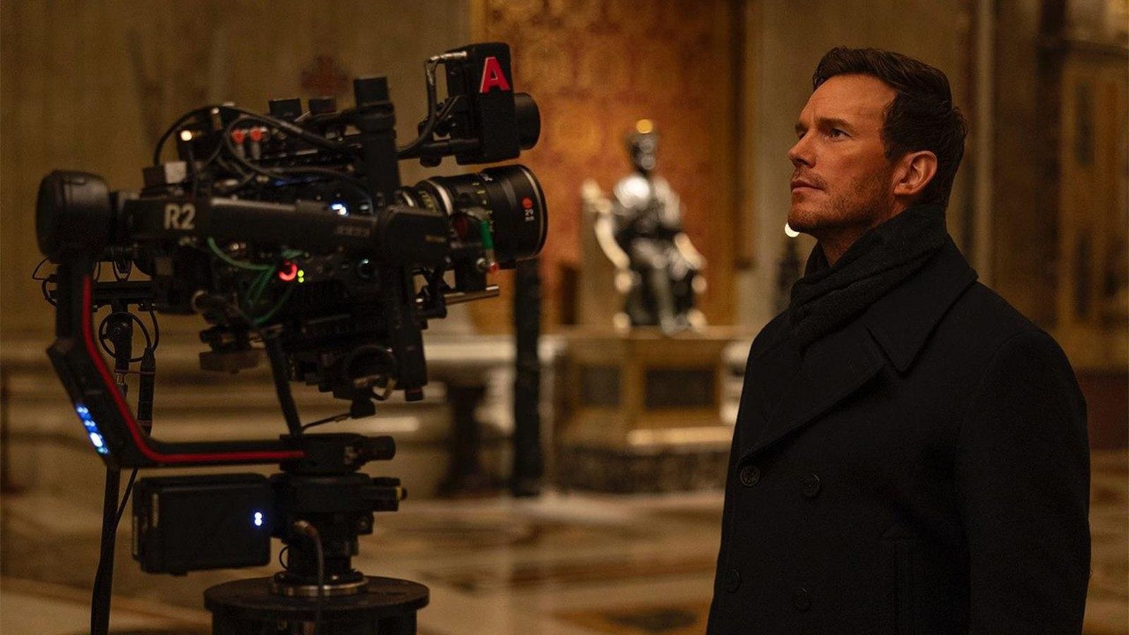 Chris Pratt mientras filma un documental sobre San Pedro