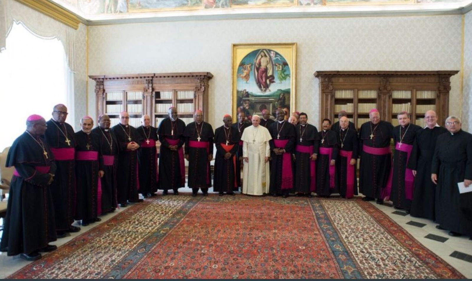 Los obispos de las Antillas, en visita al Vaticano, con el Papa