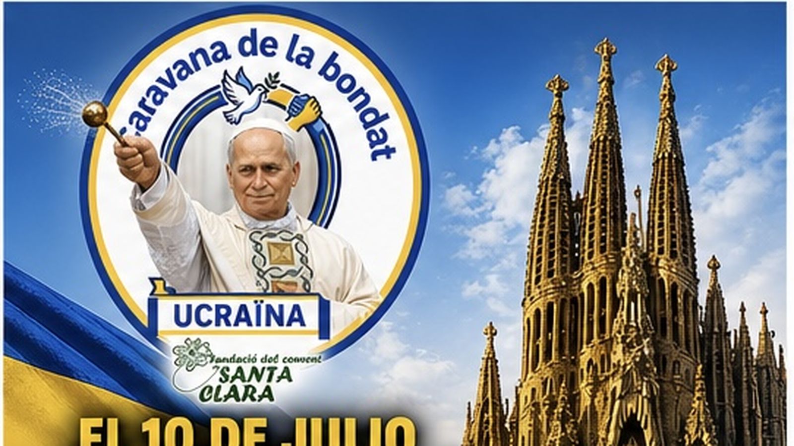 La Caravana de la Bondad partirá desde la Basílica de la Sagrada Família