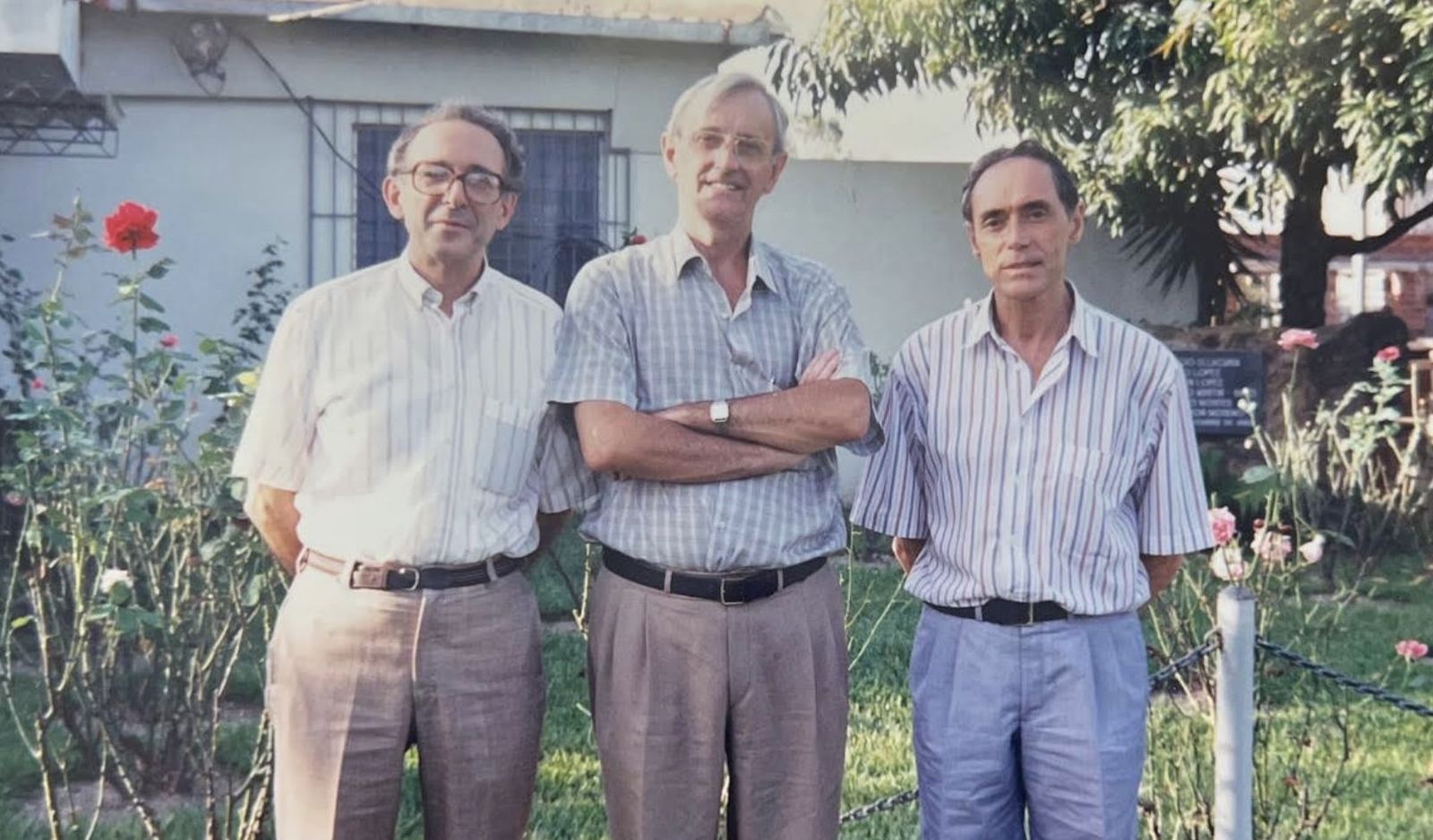 Plaza, con Sobrino y García Monje