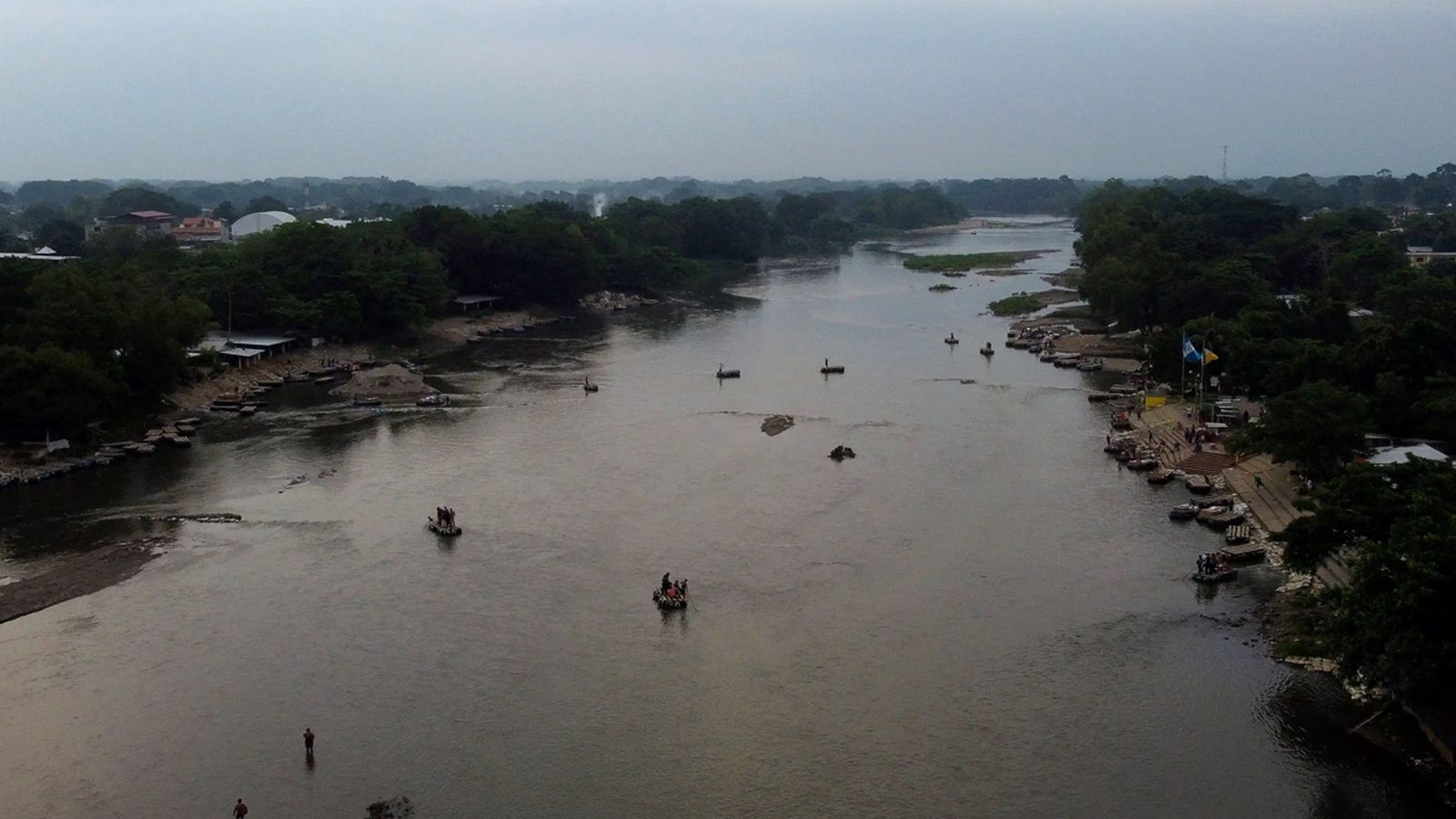 Río Suchiate, frontera Guatemala-México