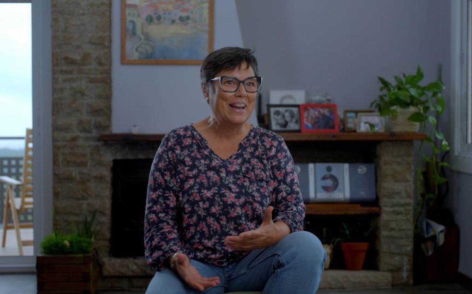 Una de las refugiadas acogidas