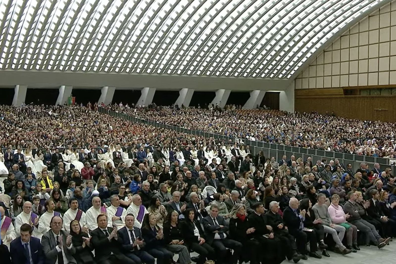 El Aula Pablo VI en una catequesis del Papa (archivo)