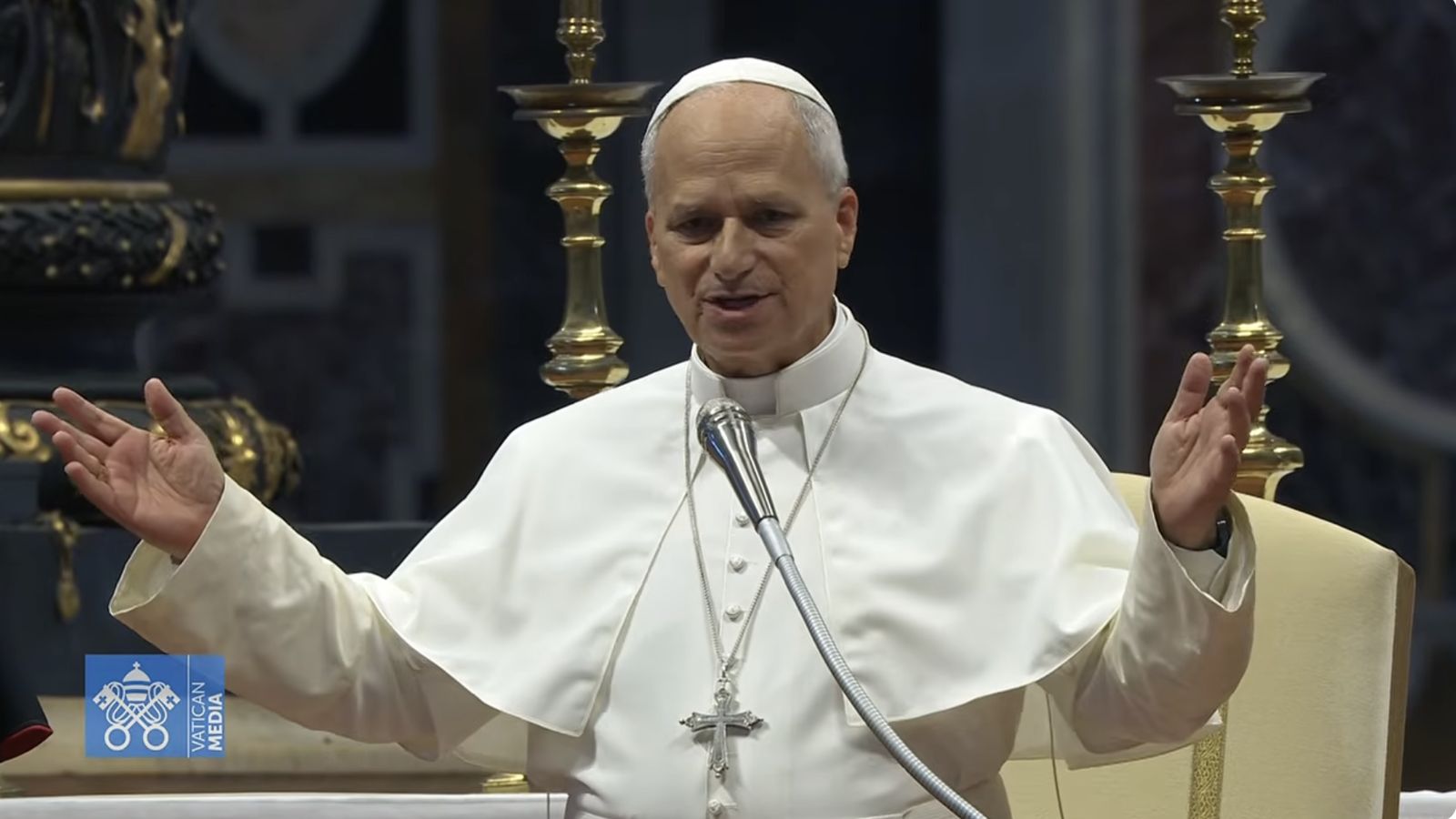 El Papa bendice a los fieles en la audiencia general celebrada en la basílica de San Pedro