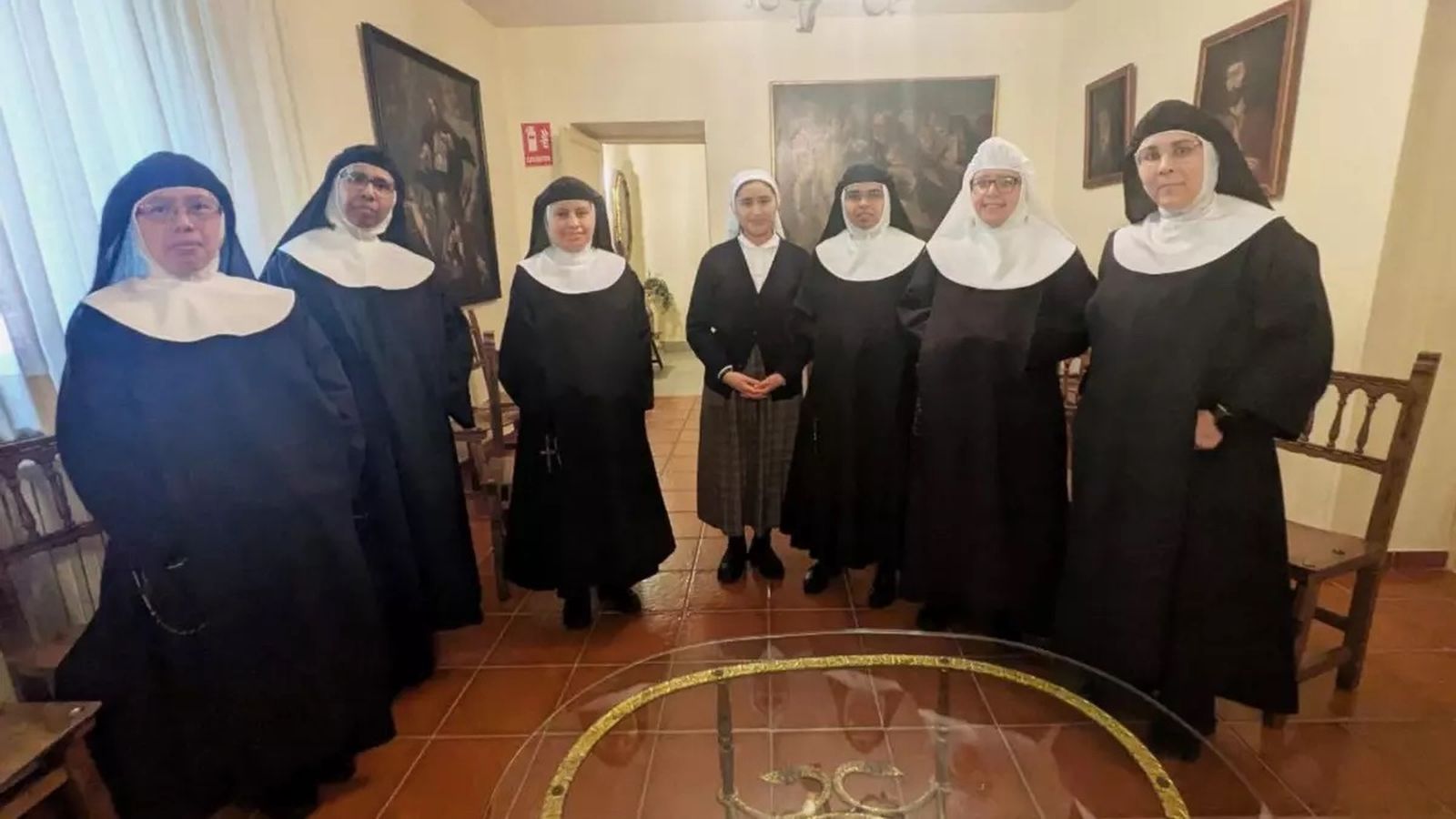 Las monjas y novicias del Real Monasterio de Santa Isabel, en Madrid