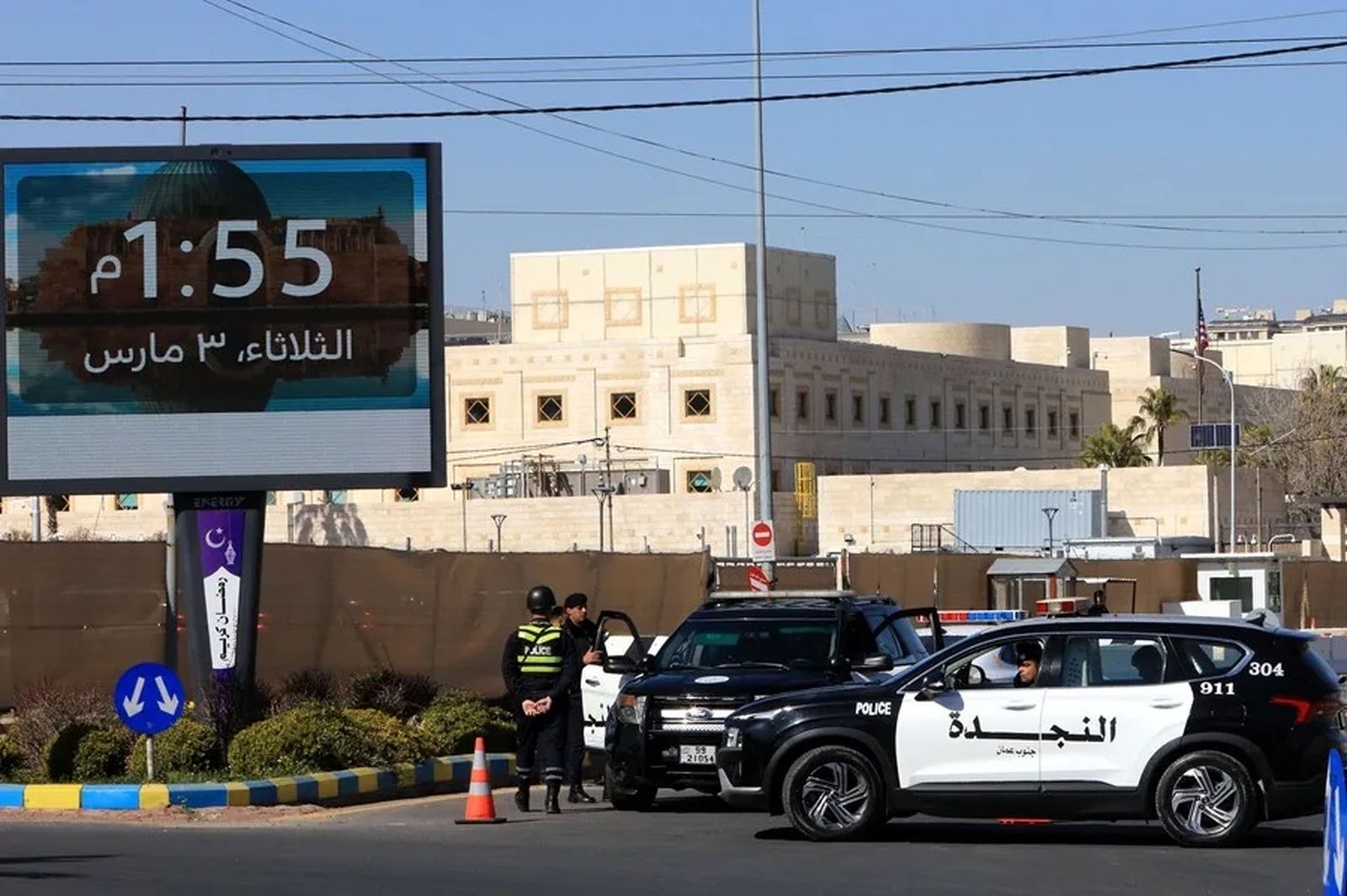 Agentes de Policía en Jordania.