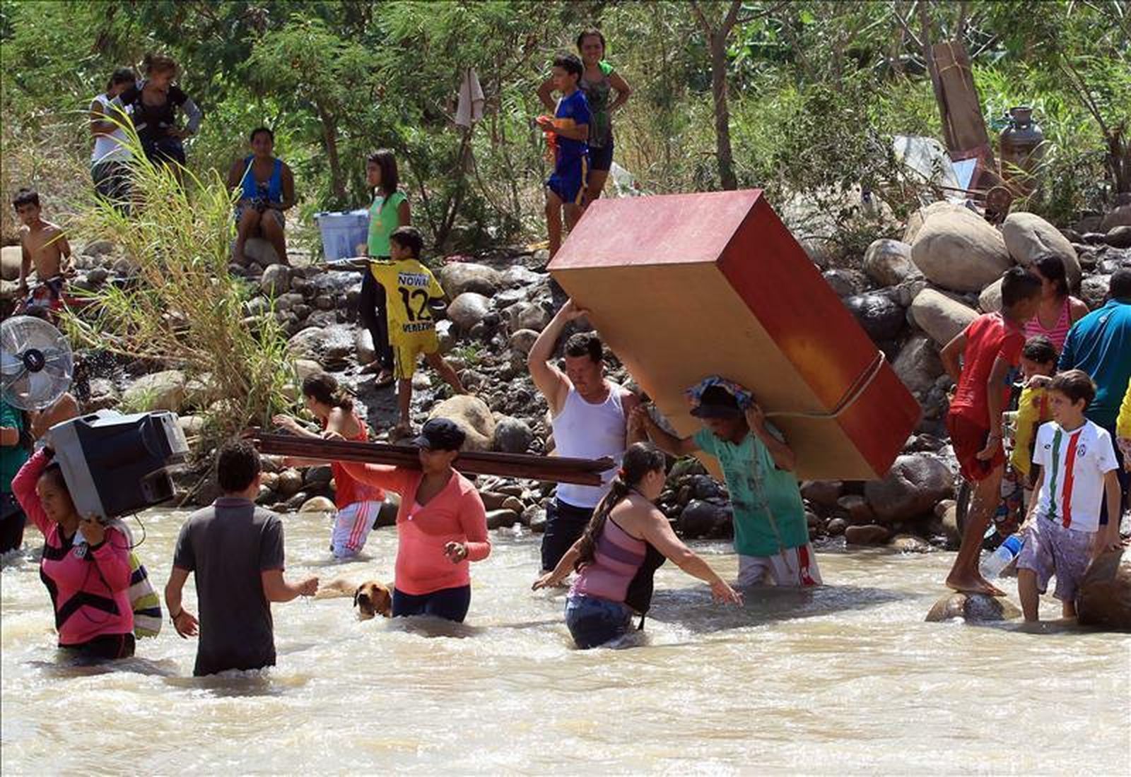 En la frontera de Venezuela