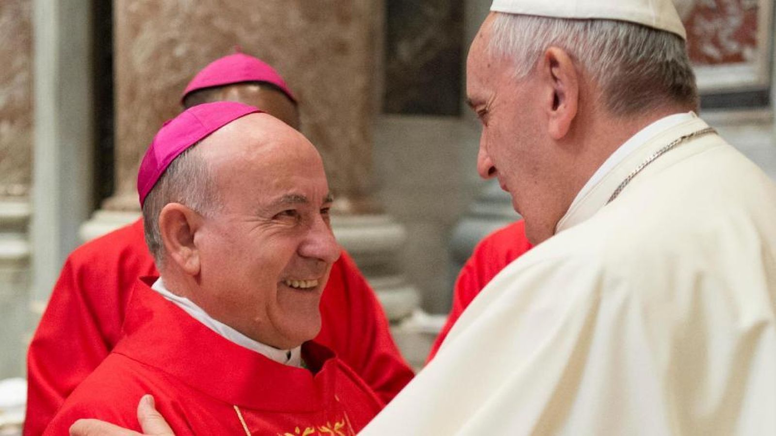 Vicente Jiménez con el papa Francisco