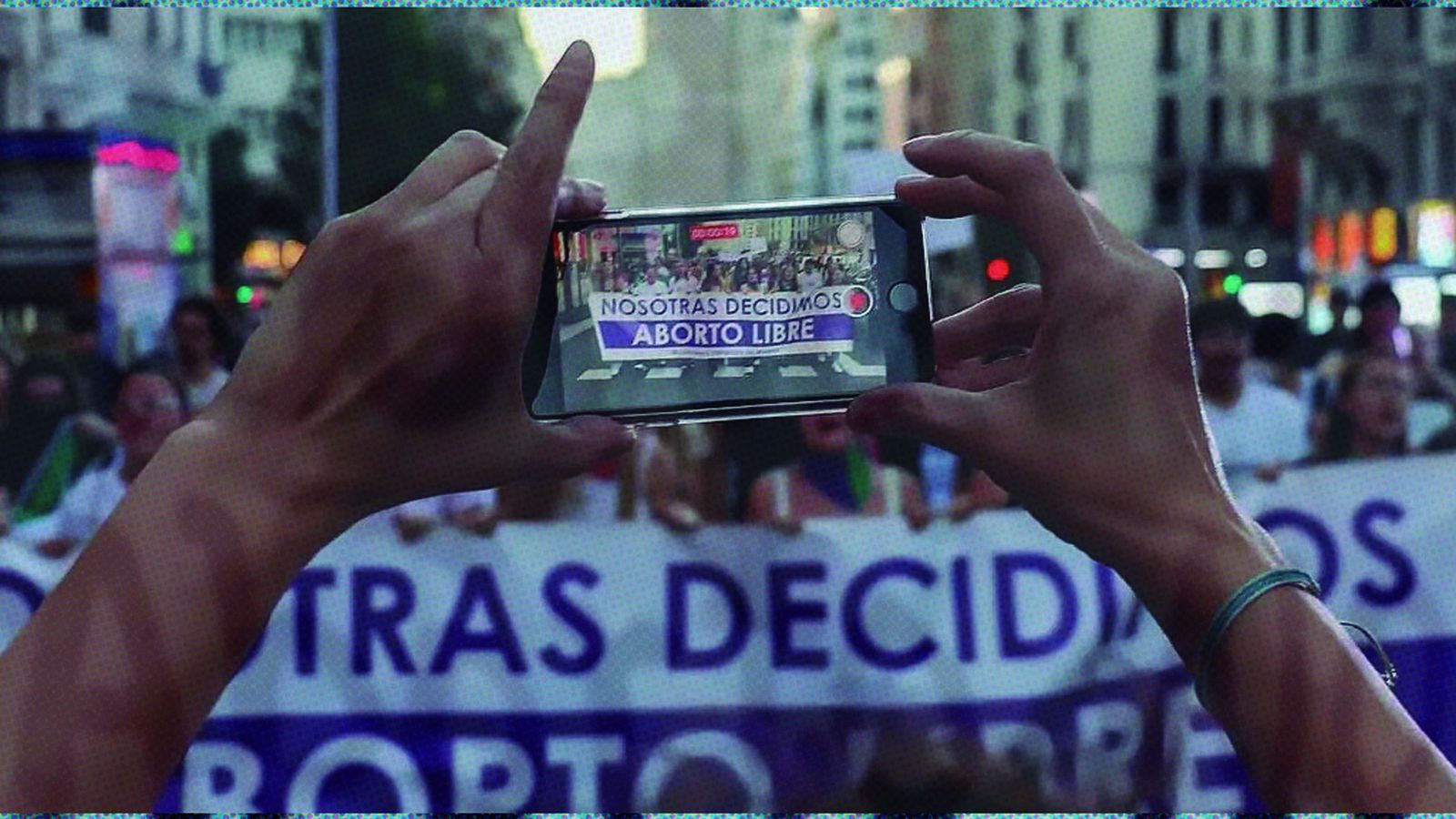 Manifestación a favor del aborto