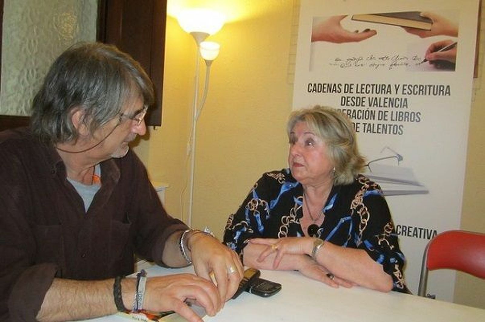 Con Ana Ruiz, de Manos Unidas Valencia