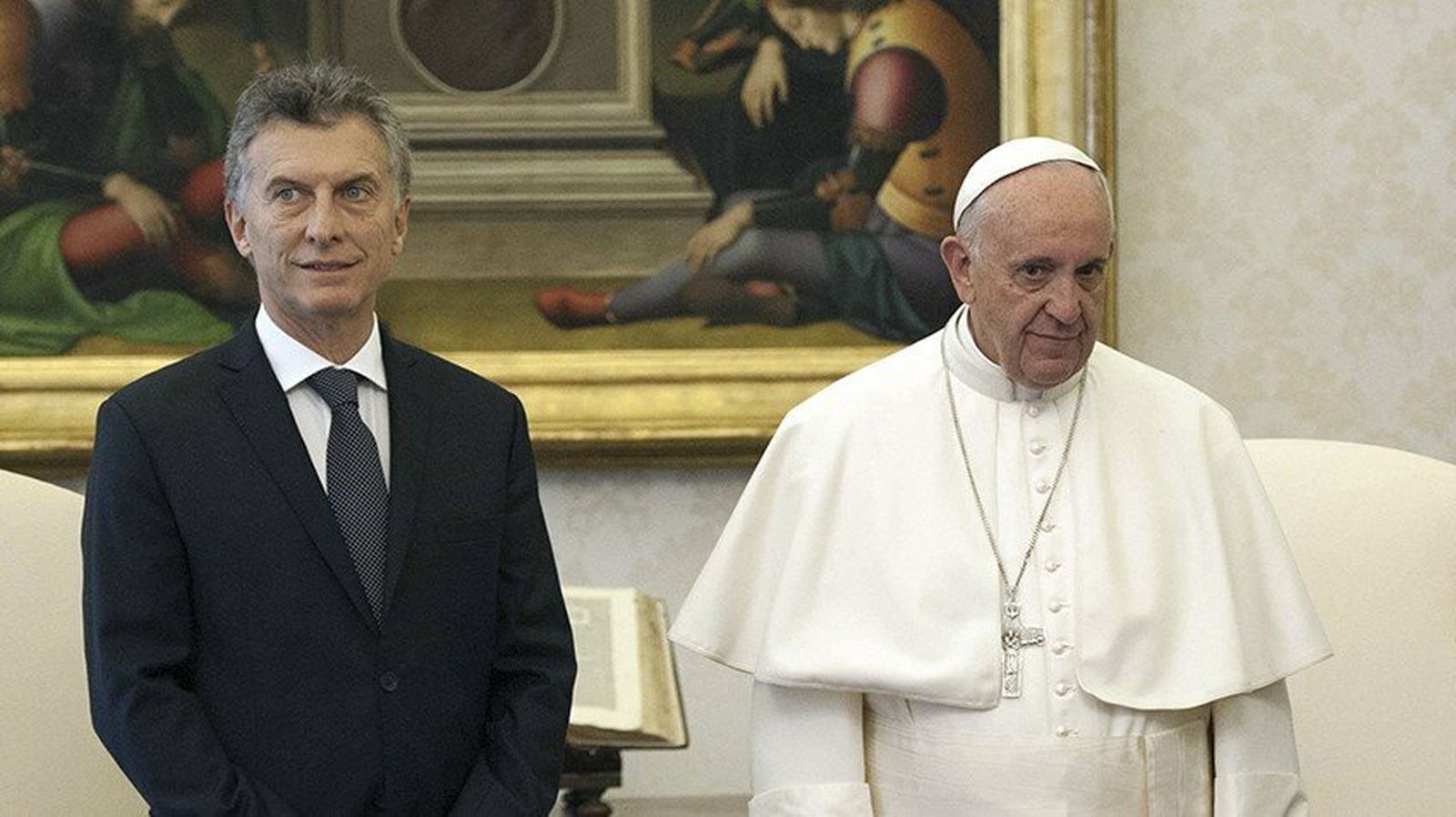 Papa enfadado y Macri