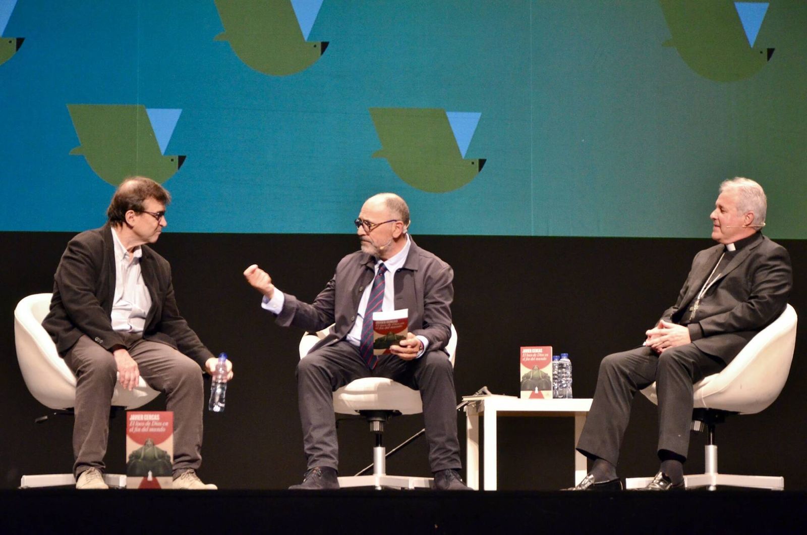 Mario Iceta, y Javier Cercas, en Burgos