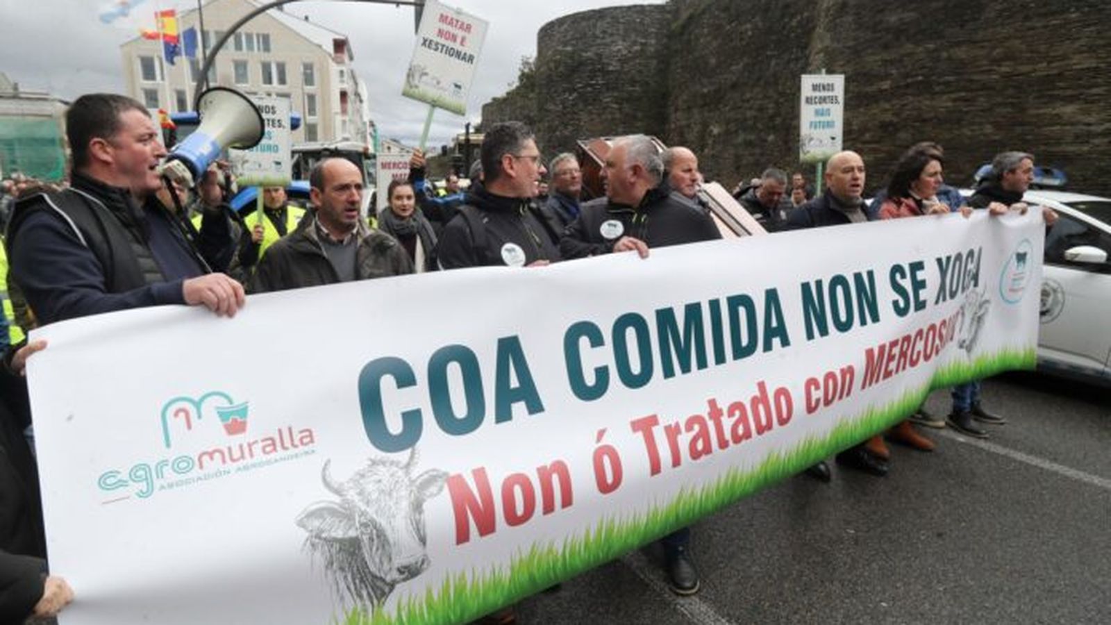 Protestas contra el tratado con Mercosur