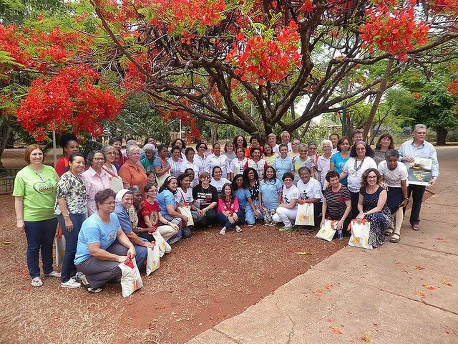 Participantes del Encuentro de la Red 'Un grito por la vida' en Brasilia