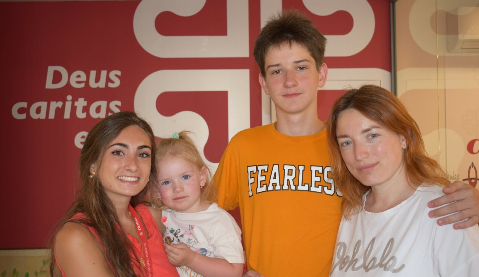 Una familia ucraniana acogida en España