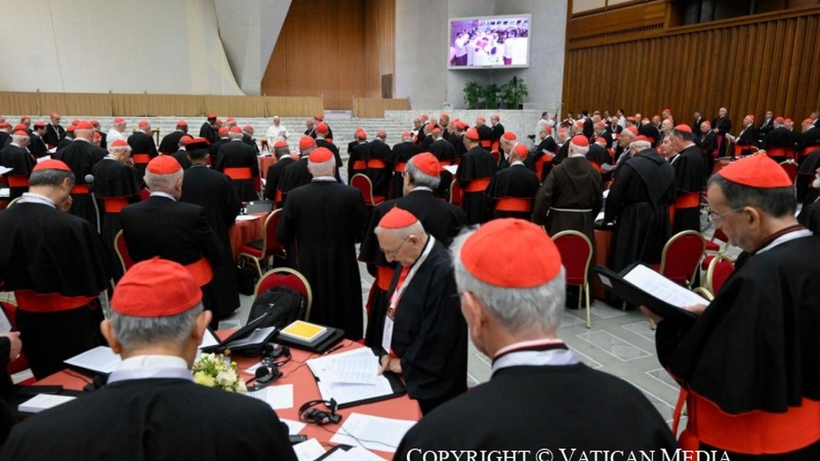 Cardenales en el Consistorio
