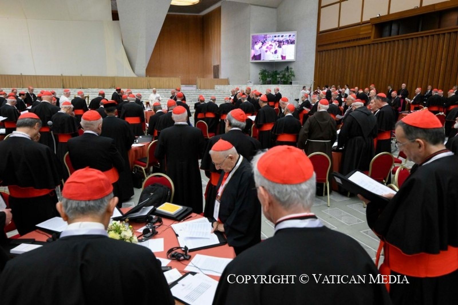 Cardenales en el Consistorio
