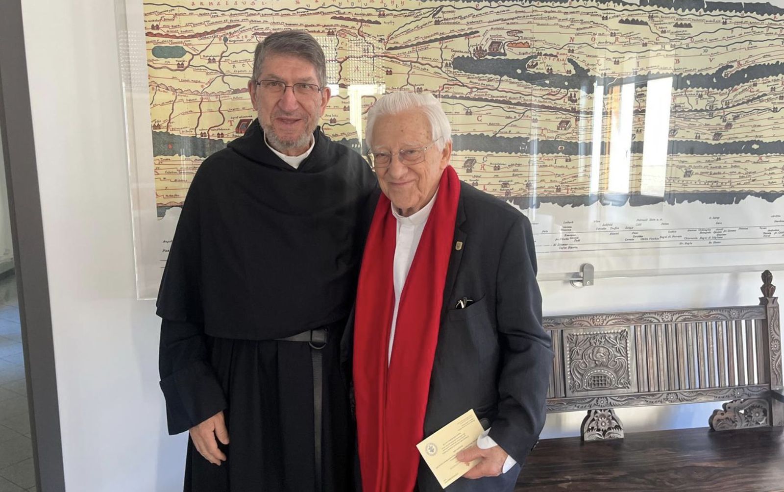 El Padre Ángel y el general de los agustinos Alejandro Moral