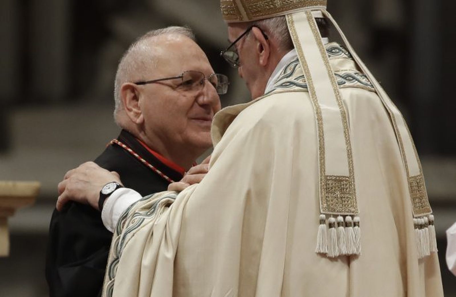 Francisco y el cardenal Sako