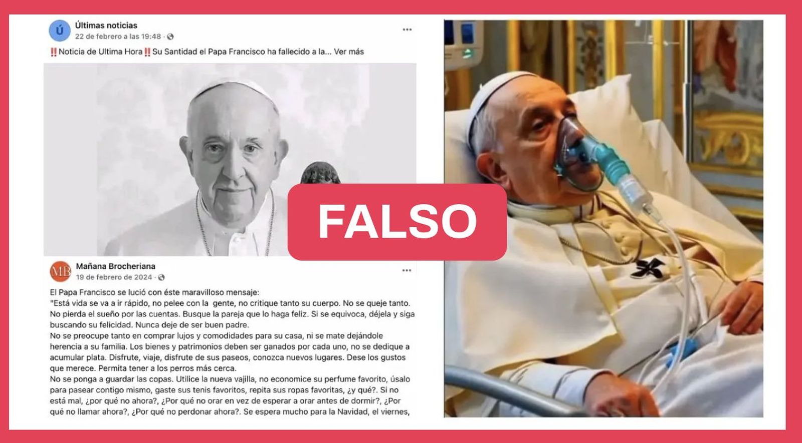 Fakes en torno a la muerte del Papa